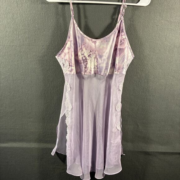 Secret Treasures Dresses & Skirts - vtg y2k women babydoll slip dress Large fairy lace dainty romantic whimsical